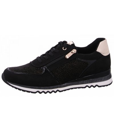 Marco Tozzi Sneaker in 085 black gold Marco Tozzi Sneaker in 085 black gold