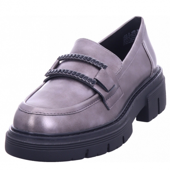 Marco Tozzi Slipper in grau