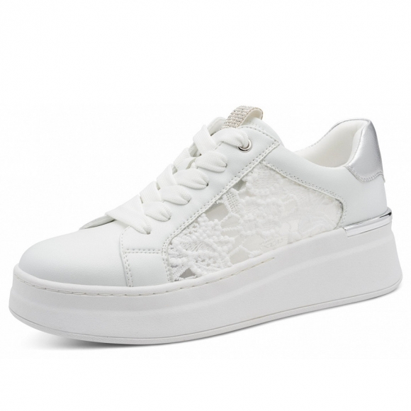 Marco Tozzi Wedding GMK eleganter Schnürer in white combi