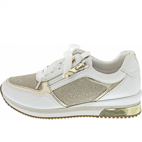 Marco Tozzi Sneaker in white-gold