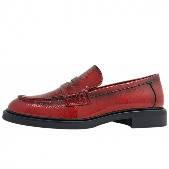 Marco Tozzi Slipper in dk. red patent 566