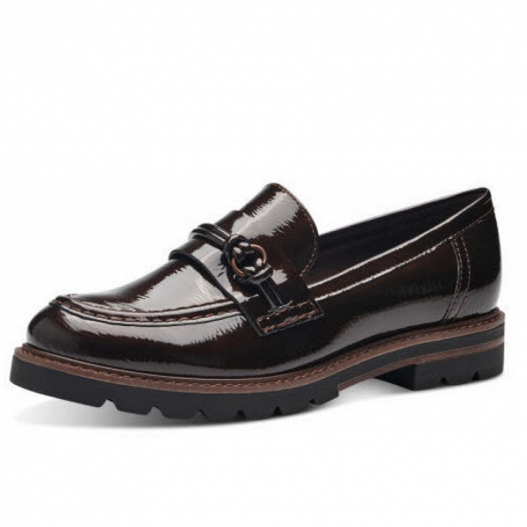 Marco Tozzi slippermodel 2470441 Slipper in dunkelbraun