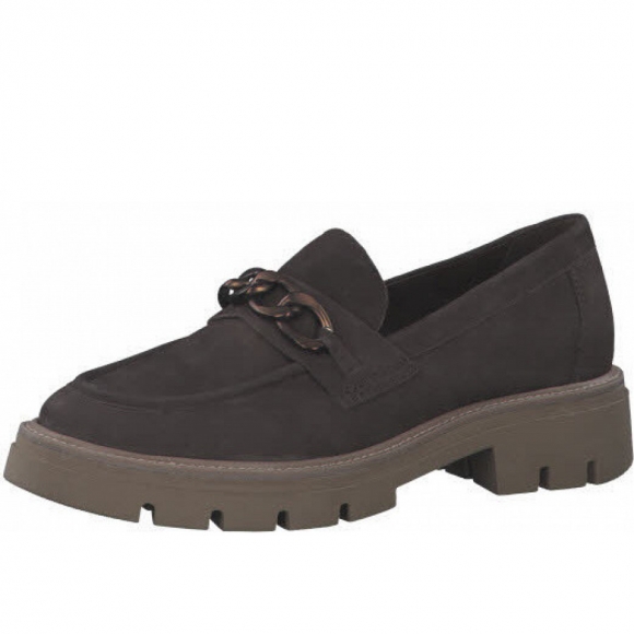 Marco Tozzi slippermodel 2470241 Slipper in dunkelbraun