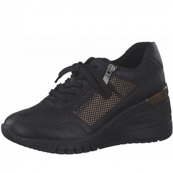 Marco Tozzi schn?rer Sneaker in schwarz