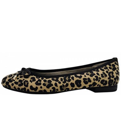 Marco Tozzi Ballerina in 005 black/leo Marco Tozzi Ballerina in 005 black/leo