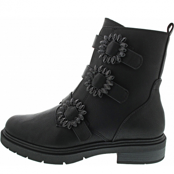 Marco Tozzi Stiefelette in black comb