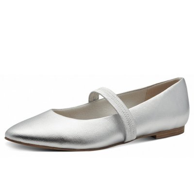 Marco Tozzi Ballerina in silver Marco Tozzi Ballerina in silver