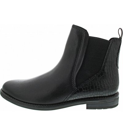 Marco Tozzi Chelsea Boot in black comb