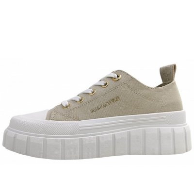 Marco Tozzi sportlicher Schnürer in beige 400