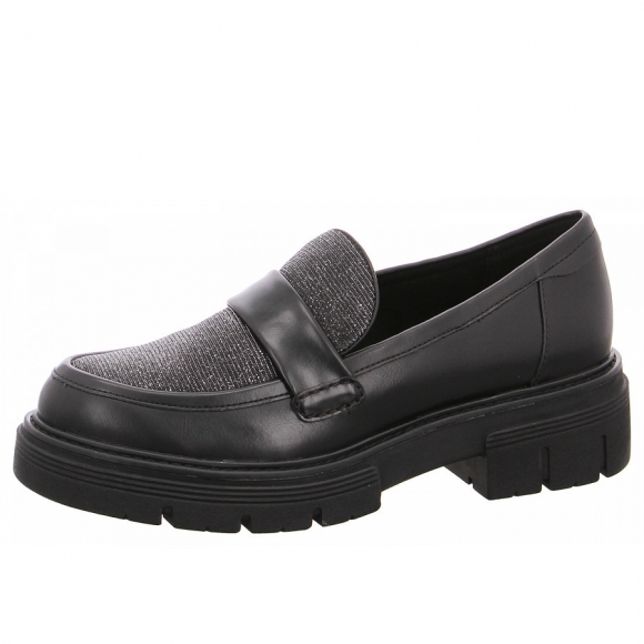 Marco Tozzi Slipper in 020 BLACK BRUSH CB