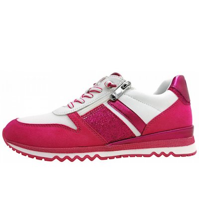 Marco Tozzi sportlicher Schnürer in white/pink 166 Marco Tozzi sportlicher Schnürer in white/pink 166