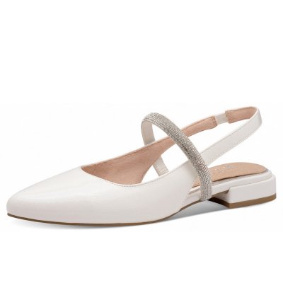 Marco Tozzi Sling Sandalette in ivory lack