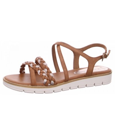 Marco Tozzi Sandalette Riemchensandalette in 392 COGNAC COMB