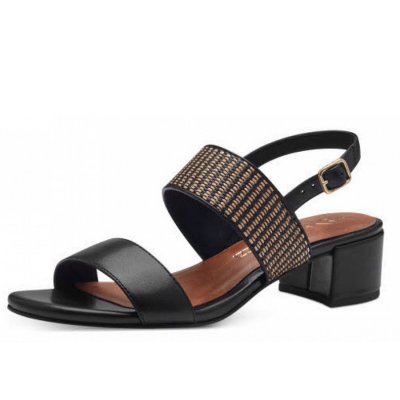 Marco Tozzi sandalette Sandalette in schwarz-kombiniert