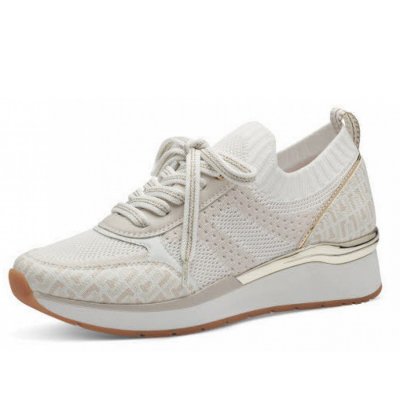 Marco Tozzi schn?rermodel 2371642 Sneaker in beige-kombiniert