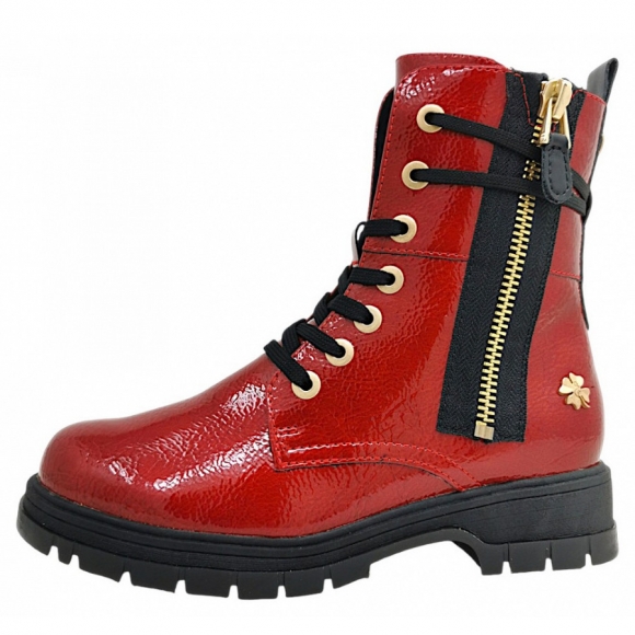 Marco Tozzi Schnürstiefel in dark red patent 566