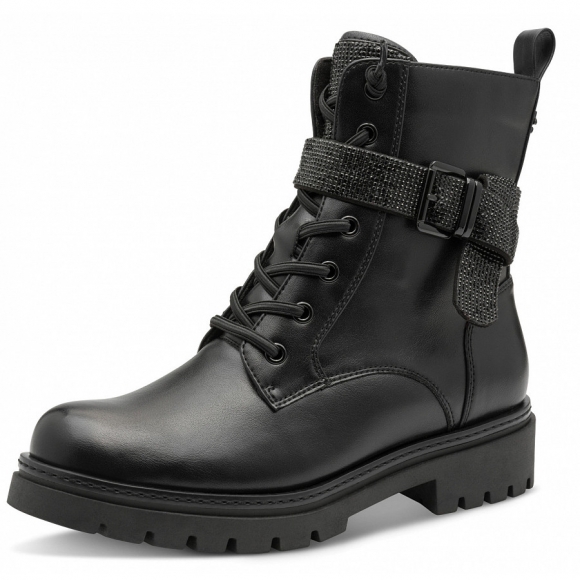 Marco Tozzi Schnürstiefel in schwarz