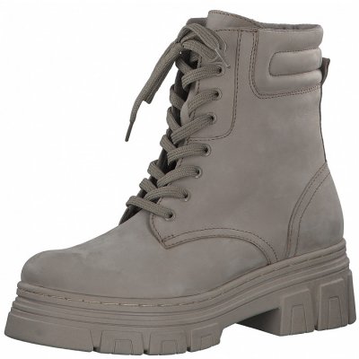 Marco Tozzi Schnürstiefelette in taupe Marco Tozzi Schnürstiefelette in taupe