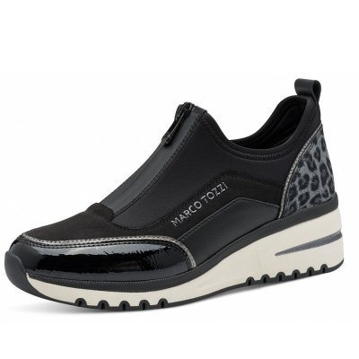 Marco Tozzi Slipper in schwarz Marco Tozzi Slipper in schwarz