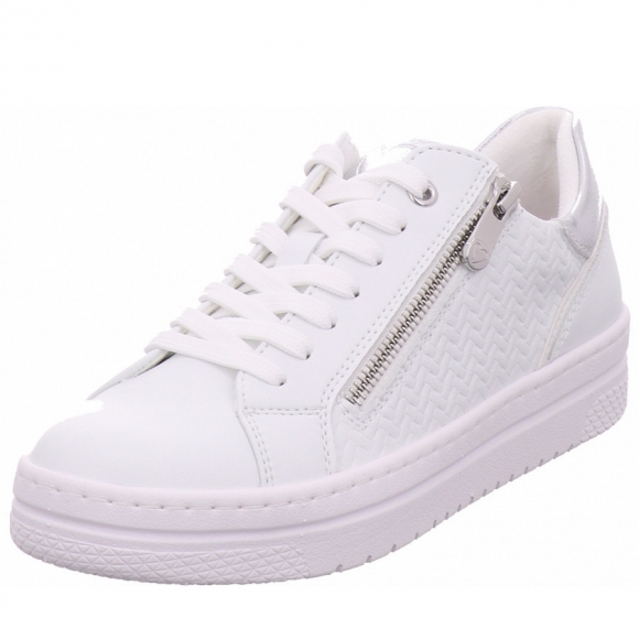 Marco Tozzi women lace-up Halbschuh in weiß