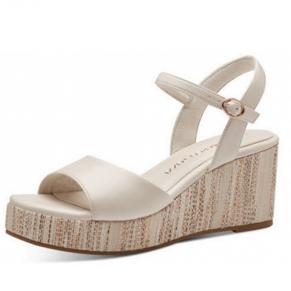 Marco Tozzi sandalette Sandalette in hellbeige