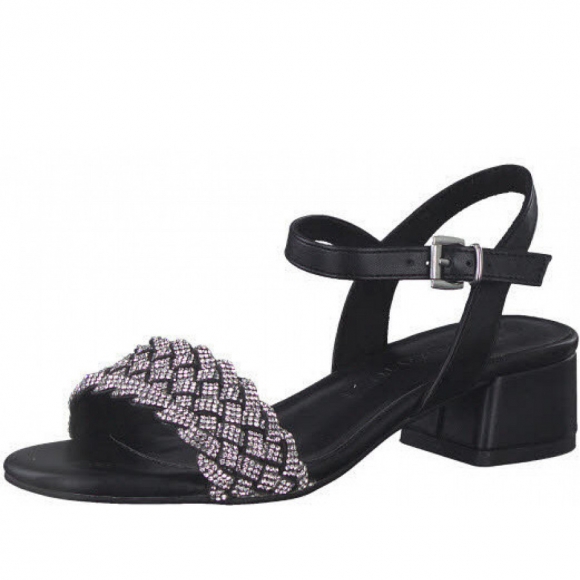 Marco Tozzi sandalette Sandalette in schwarz-kombiniert