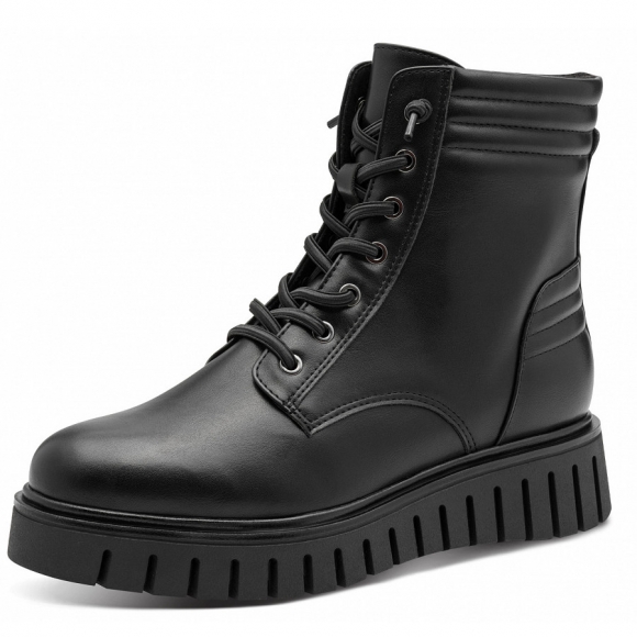 Marco Tozzi Schnürstiefel in schwarz