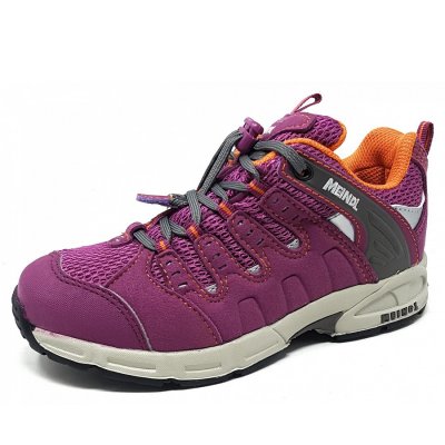 Meindl Snap Nässeschutz Wanderschuh in fuchsia grau