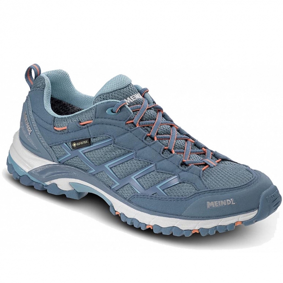 Meindl Wanderschuh in smaragd | orange