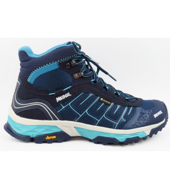 Meindl Finale Lady MID GTX blau Wanderstiefel in marine petrol