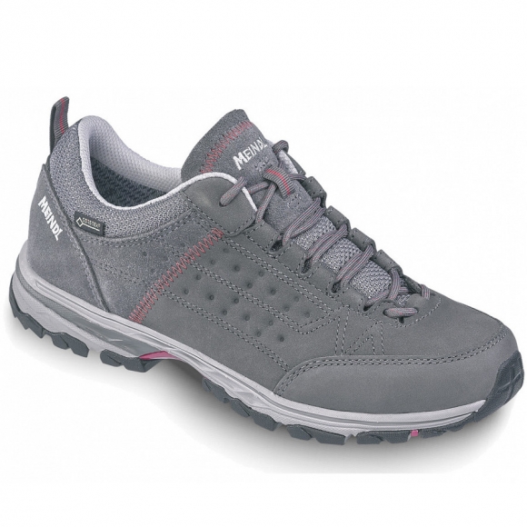 Meindl Trekkingschuhe in grau/bordeaux