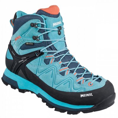 Meindl Wanderstiefel in hellblau/orange