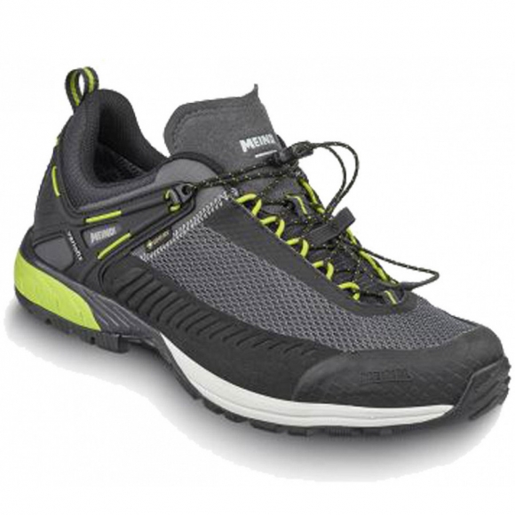 Meindl Halbschuhe in Anthrazit/Lemon