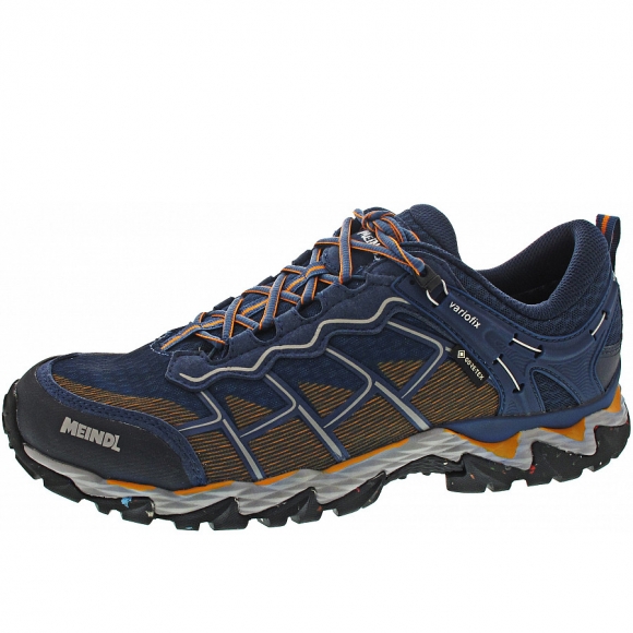 Meindl Houston GTX Wanderschuh in jeans-orange