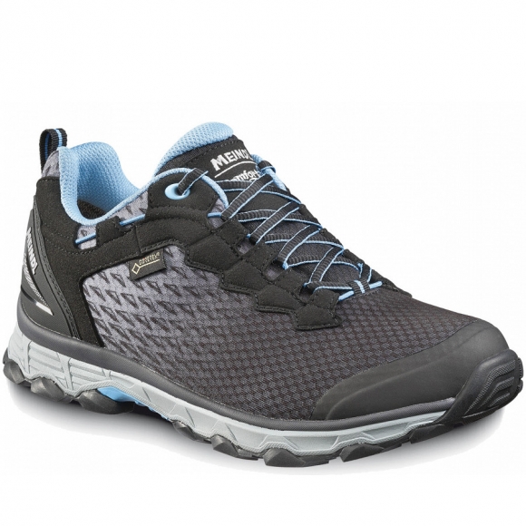 Meindl Trekkingschuhe in schwarz/azur