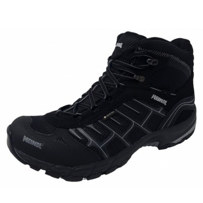 Meindl Quebec Mid GTX Wanderstiefel in schwarz silber