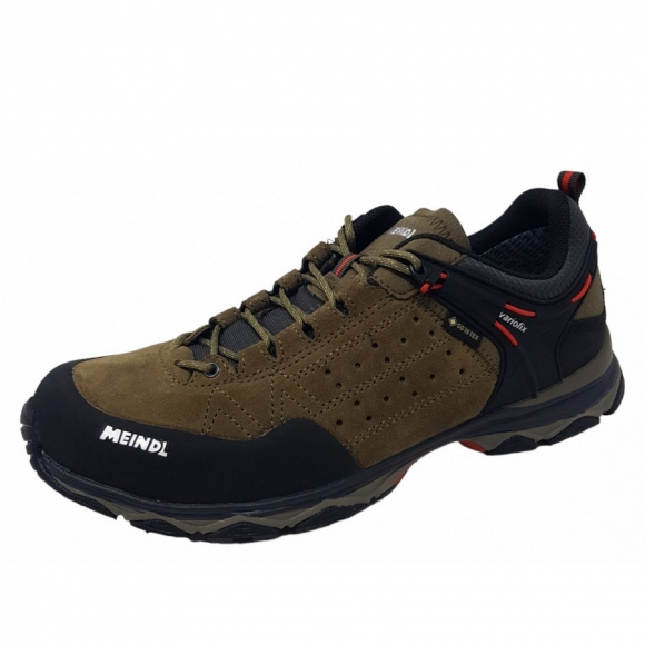 Meindl Ontario GTX Vario FIX Wanderschuh in natur rot