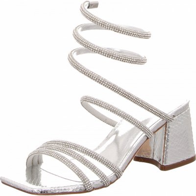 Menbur Sandalette in silber, platin