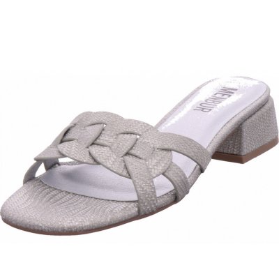 Menbur Pantolette in silber Menbur Pantolette in silber