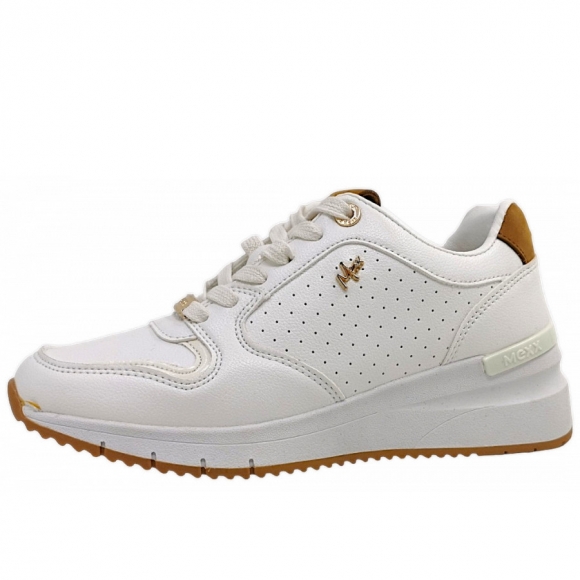 Mexx sportlicher Schnürer in 3047 white/tan