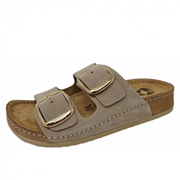 MUBB-Comfort Pantolette in cappuccino (beige)