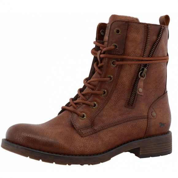 Mustang Schnürstiefel in cognac