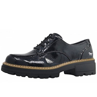 Mustang Damen Schnürhalbschuh D1 Slipper in 902- Schwarz