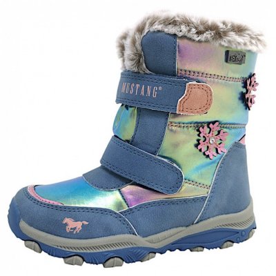 Mustang Kinder Booty /K19/ Stiefel in 8- Blau Mustang Kinder Booty /K19/ Stiefel in 8- Blau