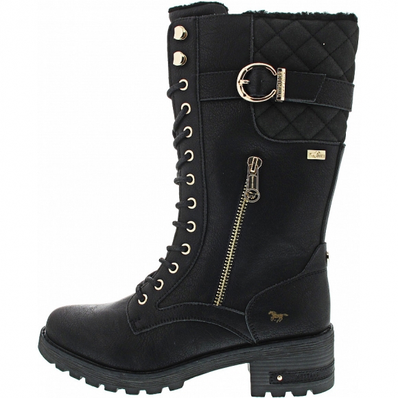 Mustang Schnürstiefel in black