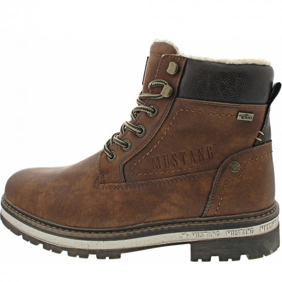 Mustang Schnürstiefel in cognac