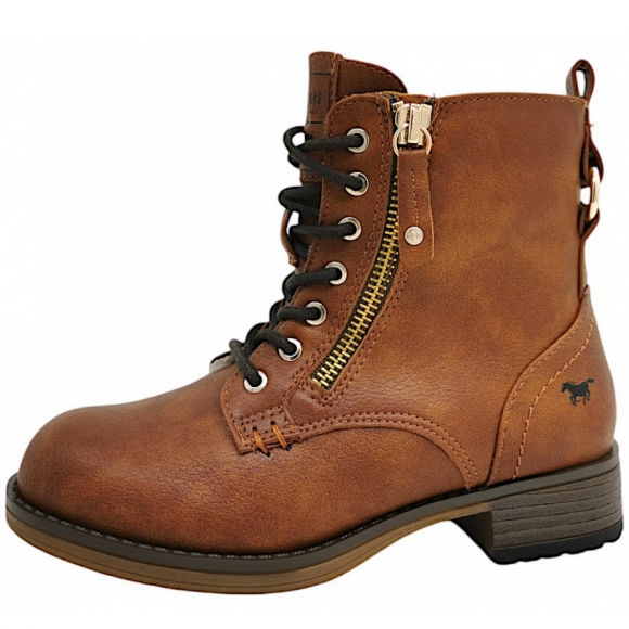 Mustang Kinder Schnür Booty /K16/ Schnürstiefel in 307- Cognac