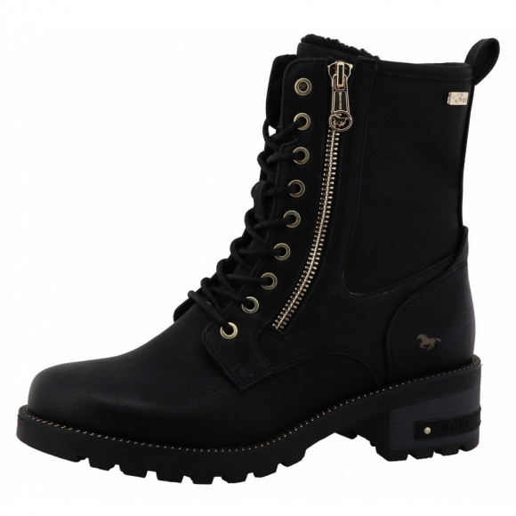 Mustang Schnürstiefel in black