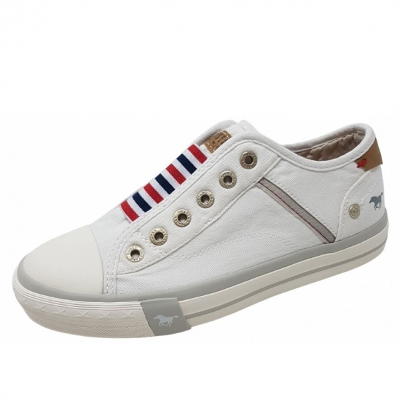 Mustang Leinenschuh in WEISS Mustang Leinenschuh in WEISS