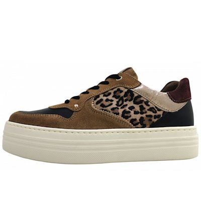 Nero Giardini Schnürer in Beige/Leo 442 Nero Giardini Schnürer in Beige/Leo 442